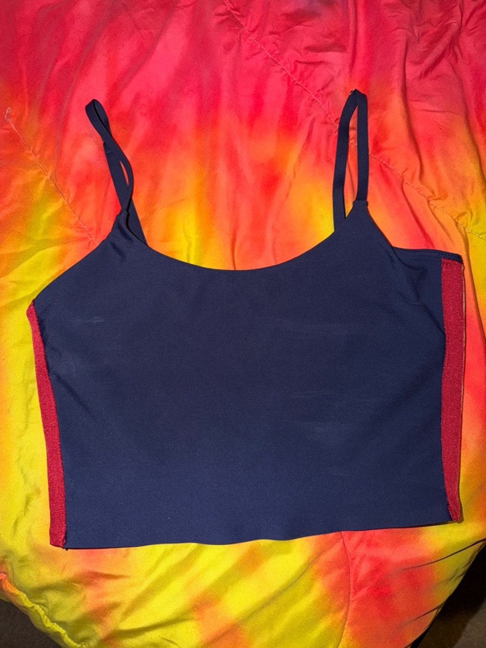 Spiritual Gangster Crop Top with Side Stripes